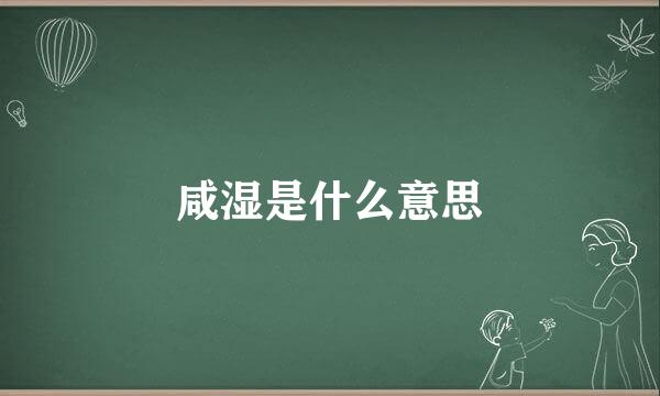 咸湿是什么意思