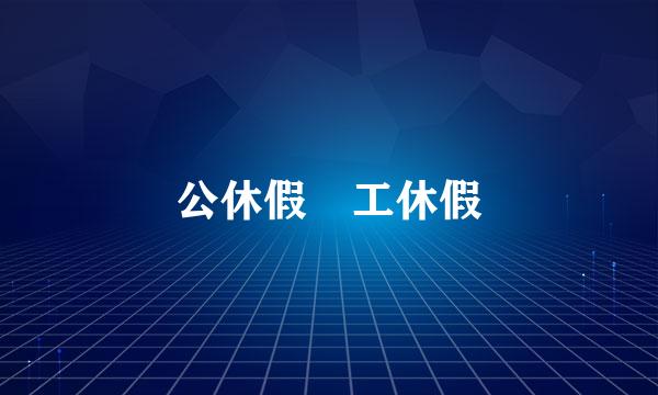 公休假 工休假