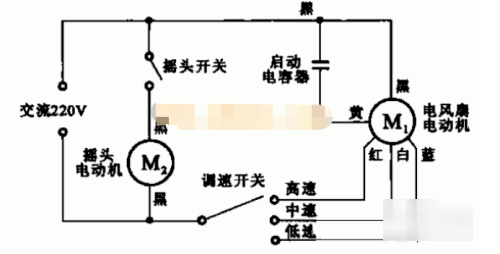 电风扇电机接线方法