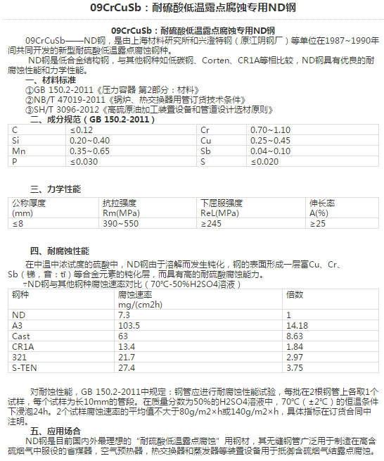 ND钢的介绍