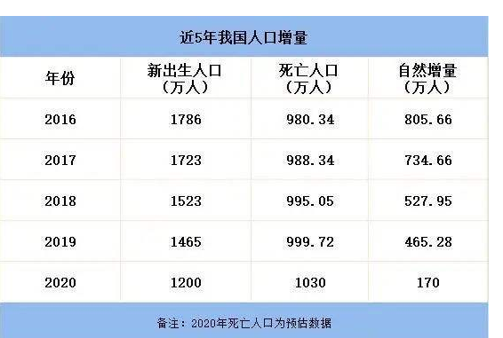 2020出生人口是多少?