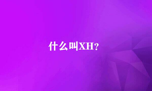 什么叫XH？