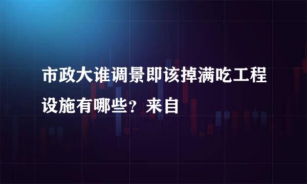 市政大谁调景即该掉满吃工程设施有哪些？来自