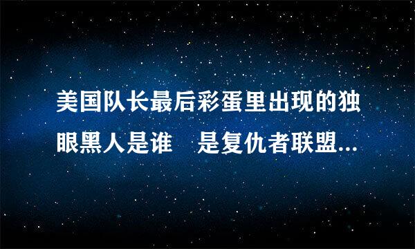 美国队长最后彩蛋里出现的独眼黑人是谁 是复仇者联盟里的么?