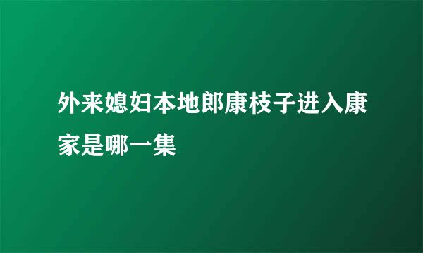 外来媳妇本地郎康枝子进入康家是哪一集