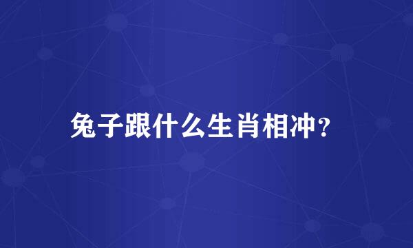 兔子跟什么生肖相冲？