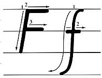 F的笔顺怎么写