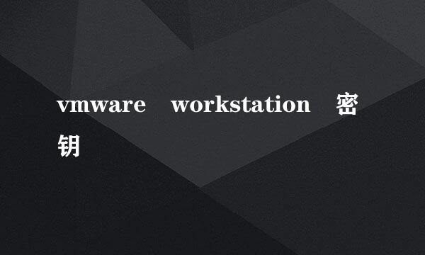 vmware workstation 密钥