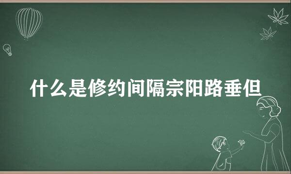 什么是修约间隔宗阳路垂但