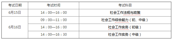 2019年社会工作师考试时间是什么时候？