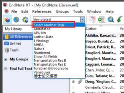 如何在Endnote中修改参考文献格式