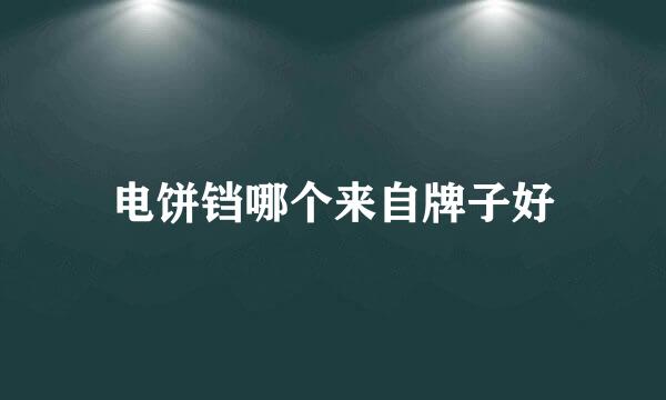 电饼铛哪个来自牌子好