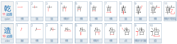 乾造的解释是什么？