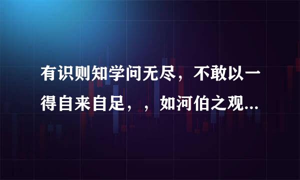 有识则知学问无尽，不敢以一得自来自足，，如河伯之观海，于低士宜为货如井蛙之窥天，皆无识者也。