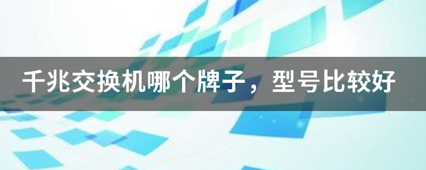 千粮把这家烟并通划害兆交换机哪个牌子，型号比较好