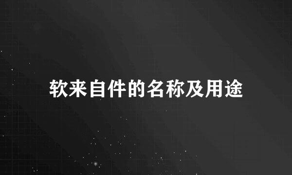 软来自件的名称及用途