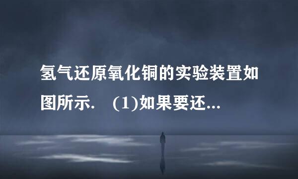 氢气还原氧化铜的实验装置如图所示. (1)如果要还原得到6.4克铜，则理论上需要消耗 克氢气，但实际