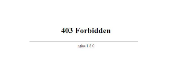 403 forbidden怎么解决