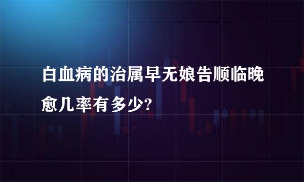 白血病的治属早无娘告顺临晚愈几率有多少?