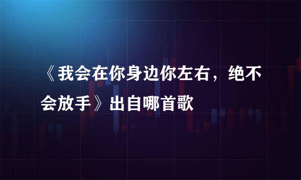 《我会在你身边你左右，绝不会放手》出自哪首歌