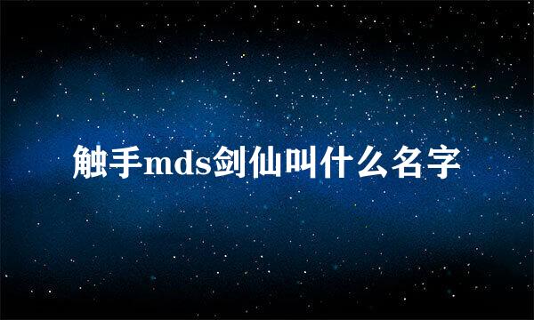 触手mds剑仙叫什么名字