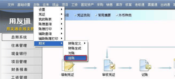 用友t3报表出来后怎么反结账、反记账反审核