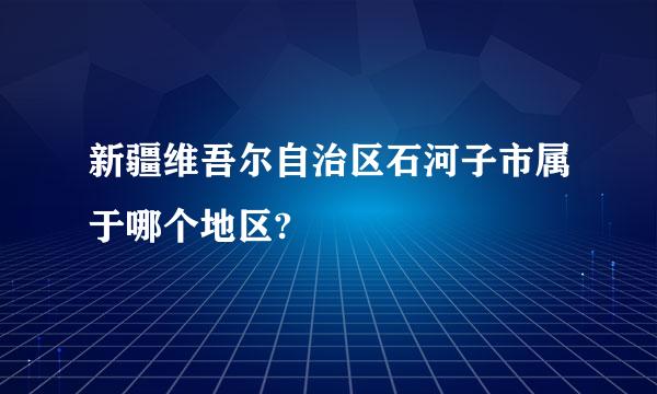 新疆维吾尔自治区石河子市属于哪个地区?