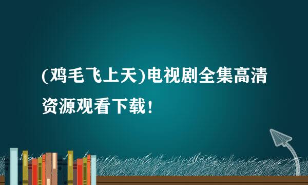 (鸡毛飞上天)电视剧全集高清资源观看下载！