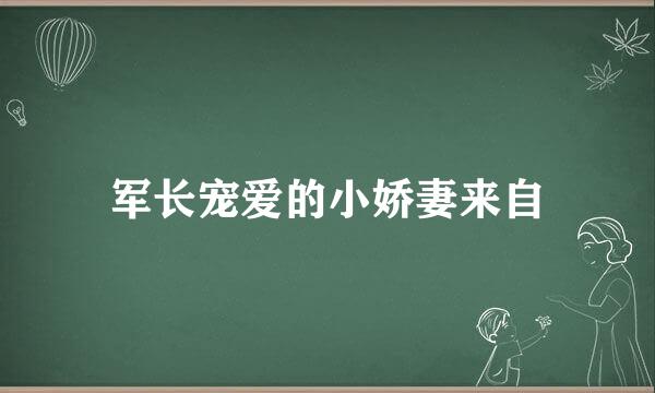 军长宠爱的小娇妻来自