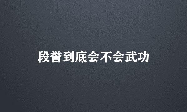 段誉到底会不会武功