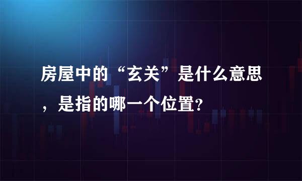 房屋中的“玄关”是什么意思，是指的哪一个位置？