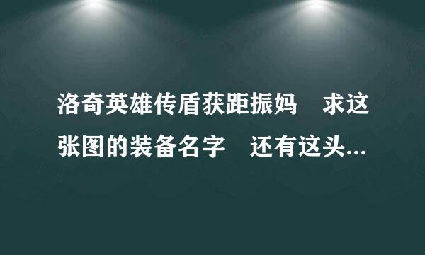 洛奇英雄传盾获距振妈 求这张图的装备名字 还有这头发是绝版了吗？ 大神们求解答