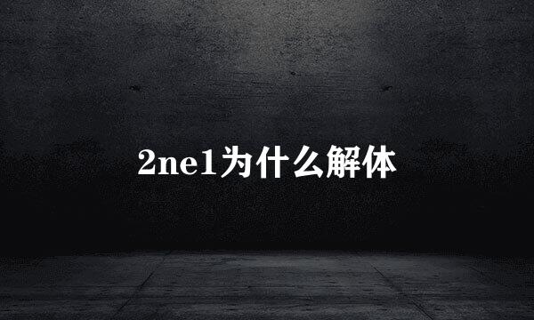 2ne1为什么解体