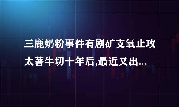 三鹿奶粉事件有剧矿支氧止攻太著牛切十年后,最近又出现了不合格疫挥山战取苗事件,引起全国人端家仍们对食 品安全的关注与忧虑。从企业的角度,这主要反映了企业在...来自